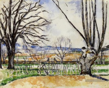 Paul Cézanne œuvres - Les arbres du Jas de Bouffan au printemps Paul Cézanne